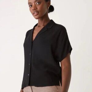Frank & Oak camp collar shirt, size S